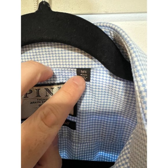 Thomas Pink Long Sleeve‎ Button Up Shirt - Size 16.5 - Picture 3 of 4